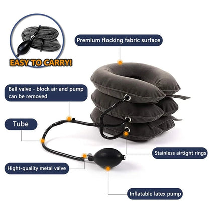 Appareil de Traction Cervicale Gonflable – Soulagement Douleurs Cervicales et Alignement des Épaules