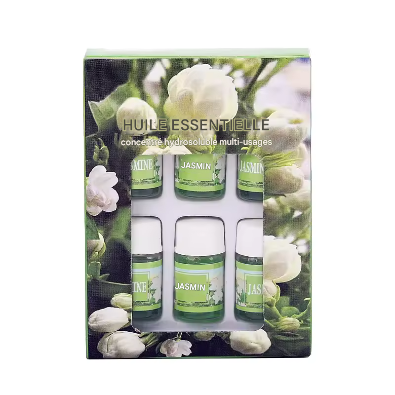 Coffret 6 Huiles Essentielles – Parfums Solubles dans l’Eau – Pour Diffuseur, Humidificateur, Parfum Voiture ou Recharge Désodorisant