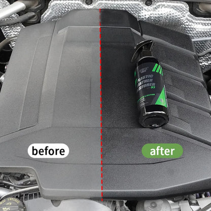 300ML Car Interior Plastic Restorer Liquid Leather Seat Spray Restoration Coat Wax Car Care Product Plastics Renovator HGKJ S3