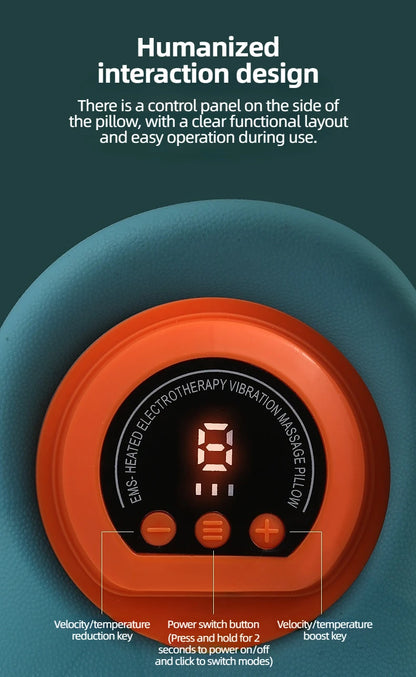 Electric Neck Stretcher Pulse Cervical Traction Relax Heating Cervical Chiropractic Traction Pillow Neck Head Acupoint Massage