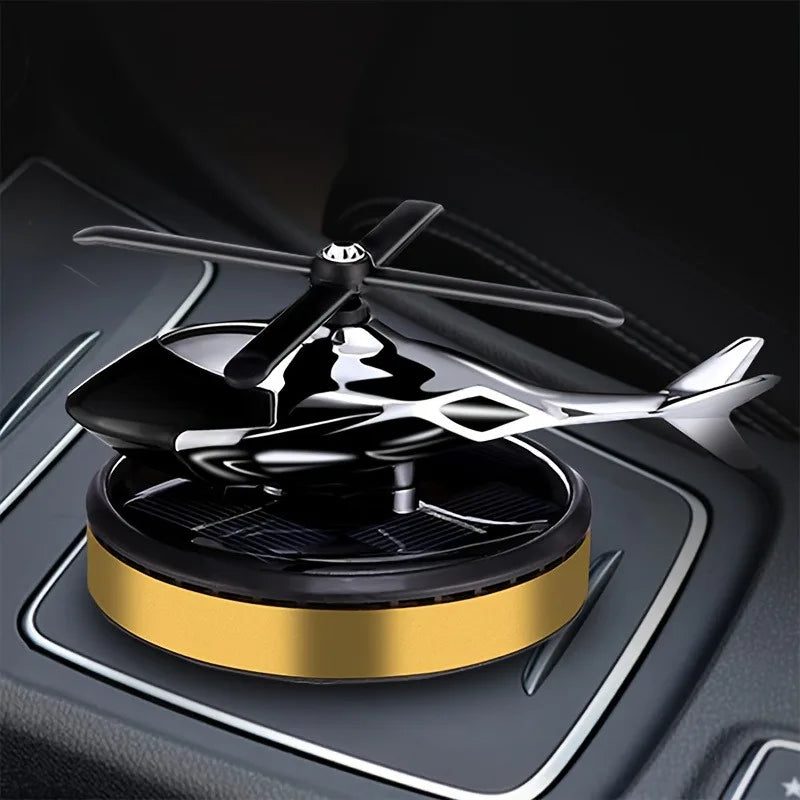 Solar Helicopter Car air freshener - long-lasting fragrance, stylish dash trim