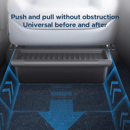 Under Seat Storage Box for Tesla Model Y 2020-2024 Centrol Console Organizer Accessories Underseat Hidden Store Space Bin