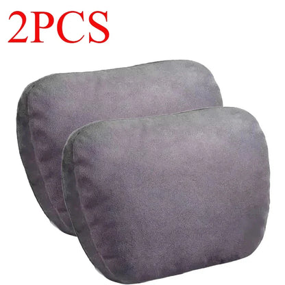 🏷️Coussin Appuie-Tête Voiture Style Maybach – Ultra Doux en Daim, Confort Cervical Universel, 30×20 cm, pour Conduite & Longs Trajets
