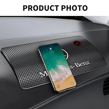 1Pcs PVC Car Dashboard Anti Slip Mat Silicone Pad For Mercedes Benz AMG Smart W205 C300 W203 W206 W108 W124 W126 W140 W168 W169