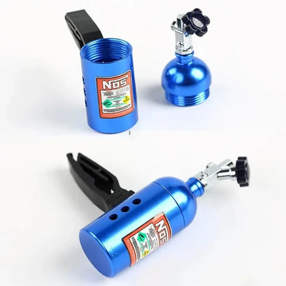 Désodorisant Voiture en Alliage d’Aluminium – Parfum Citron, Design Compact, Longue Durée 90 Jours