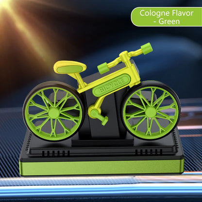 Solar car air fresheners rotating bicycle decoration bike diffuser perfume accessories energy power aroma ornament fragrance fun