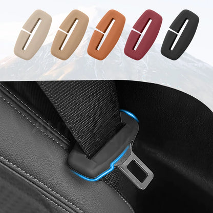 1Pcs Universal Car Seat Belt Buckle Cover Protector Anti-collision Case Soft Silicone Protection Wear Car Interior Accessories