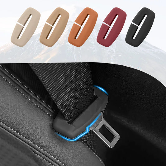 1Pcs Universal Car Seat Belt Buckle Cover Protector Anti-collision Case Soft Silicone Protection Wear Car Interior Accessories