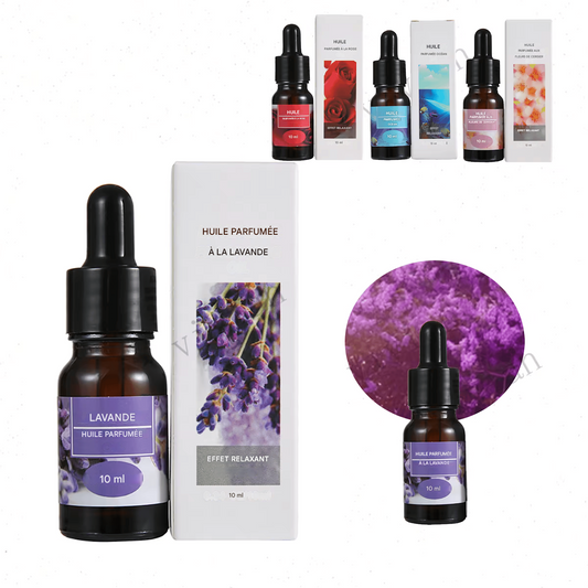 Recharge Huile Essentielle Aromathérapie 10ml – Parfum Voiture/Maison avec Compte-Gouttes | Purifiant Naturel, Non Toxique, Forme Liquide