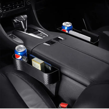 Boîte de Rangement pour Voiture (Lot de 2) – Organiseur de Siège avec Porte-Gobelet
