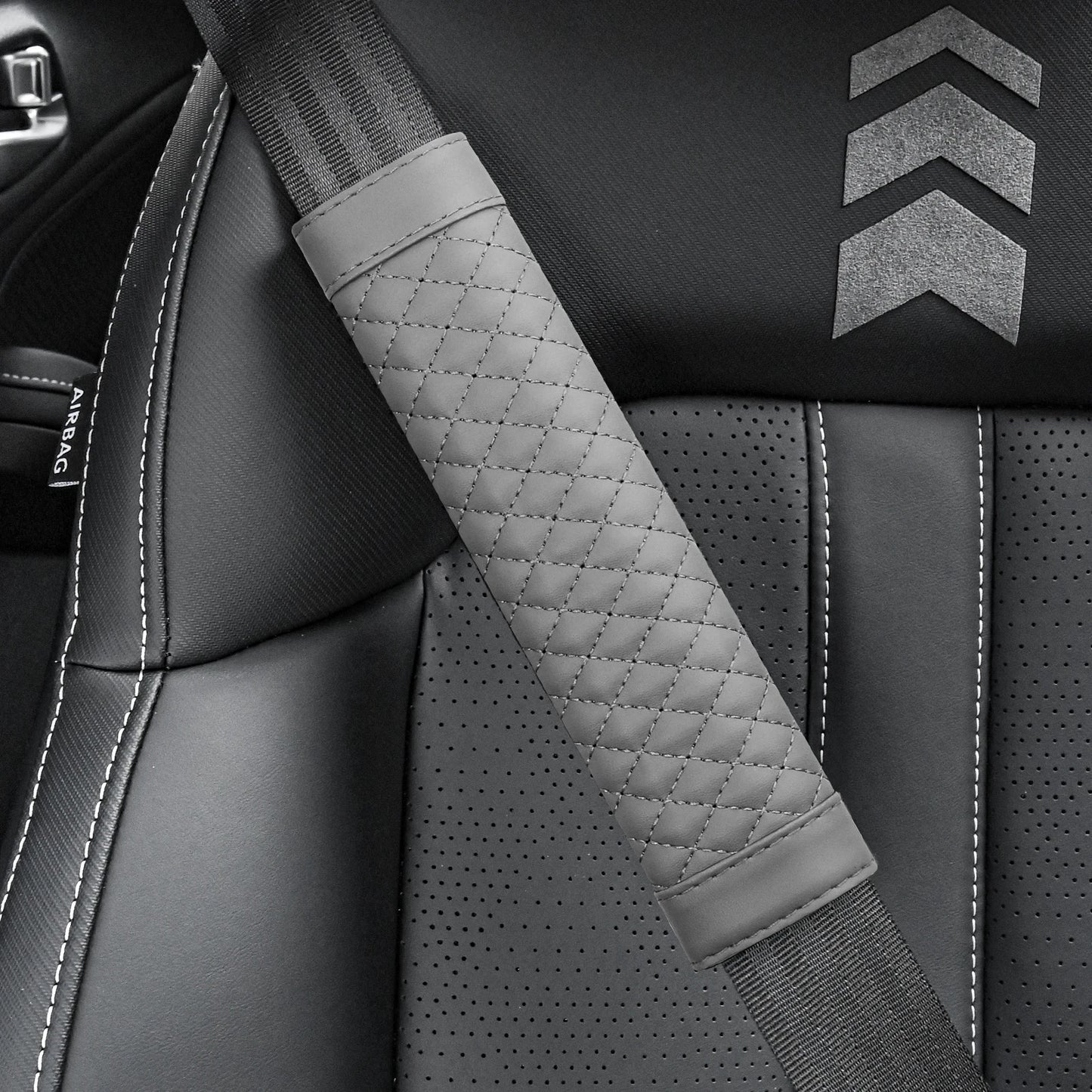 🏷️ Couvre-Ceinture de Sécurité en Cuir pour Voiture – Confort & Élégance (1 Pièce)