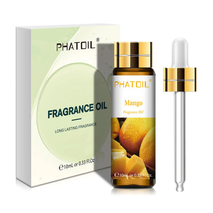 PHATOIL 10ml Sweet Fruity Fragrance Oil For Aromatherapy DIY Candle Cherry Apple Strawberry Mango Coconut Fragrance Aroma Oils