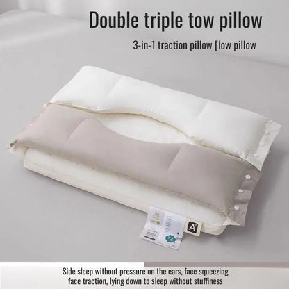 Cotton Pillow Two-way Relaxing Neck traction pillow Cone Cervical Orthopedic No Pressure On Face And Ears Help Sleep Pillows
