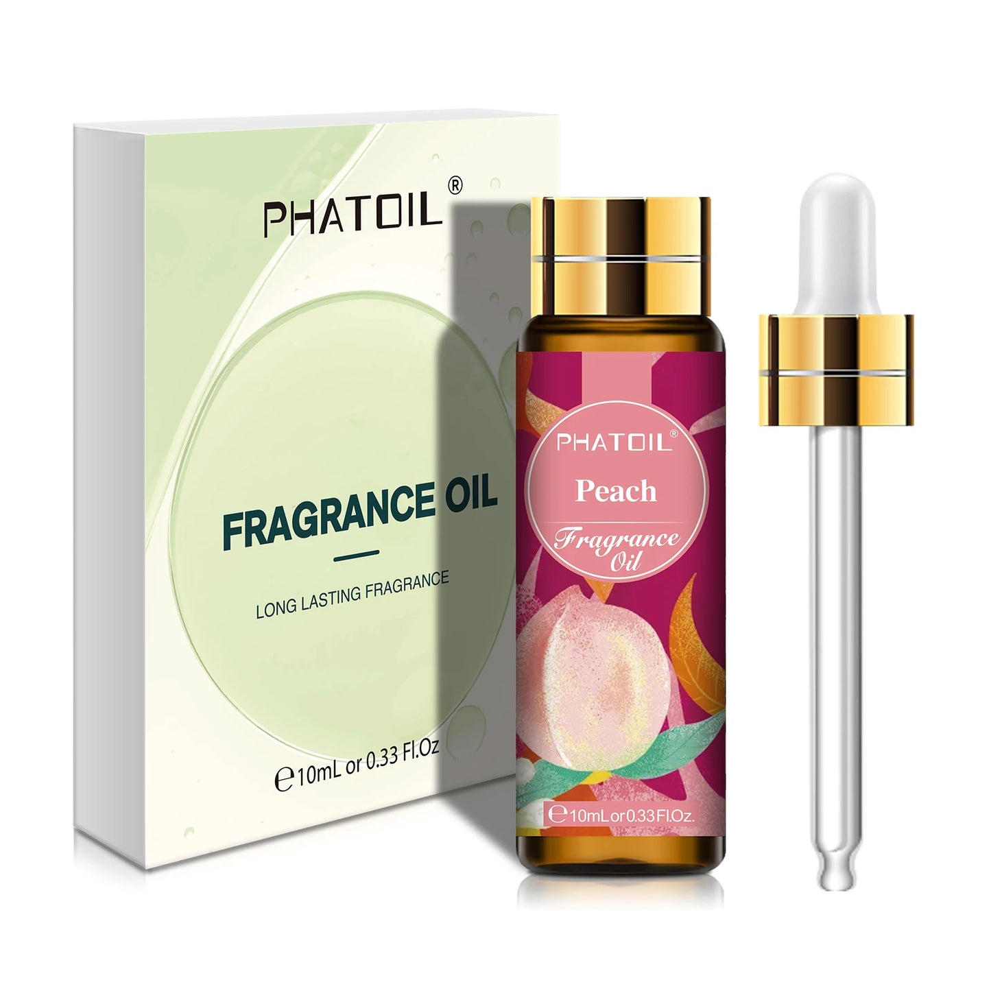 PHATOIL 10ml Sweet Fruity Fragrance Oil For Aromatherapy DIY Candle Cherry Apple Strawberry Mango Coconut Fragrance Aroma Oils