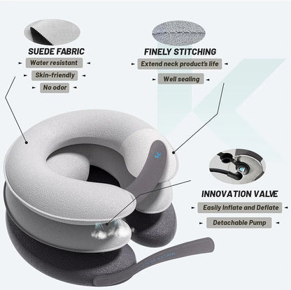 Neck Stretcher Neck Traction Device with Built-in Integrated Airbag Adjustable Cervical Traction Device for Neck Pain Relief
