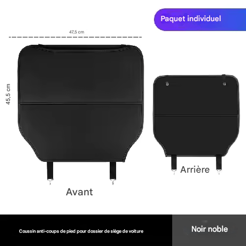 🏷️Organisateur de Rangement Dossier de Siège Voiture 1/2 – Universel en Cuir PU, Boîte de Rangement Multifonction, Poche de Rangement Auto