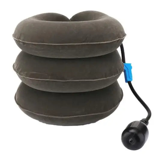 3/4 Layer Inflatable Air Cervical Neck Traction Device Soft Neck Collar Pillow Pain Stress Relief Neck Posture Stretching Brace