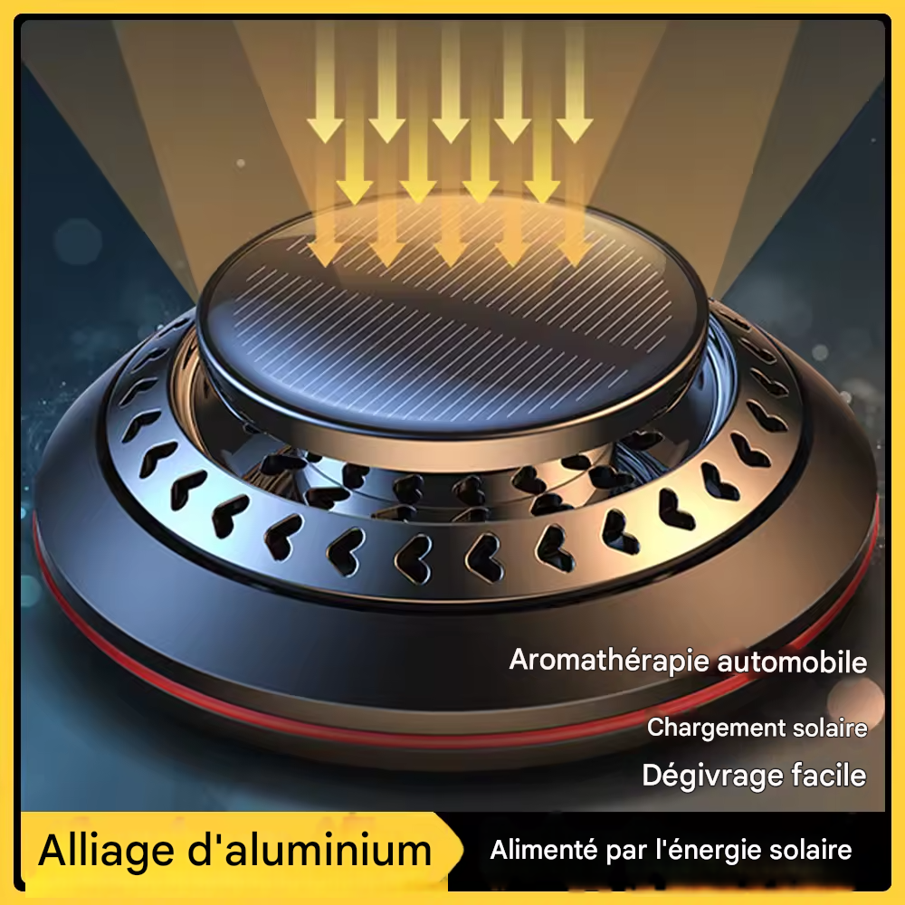 Solar Car Aromatherapy Essential Oil Levitation Automatic Rotation Fragrance Ornament Air Freshener Car Interior Decorations