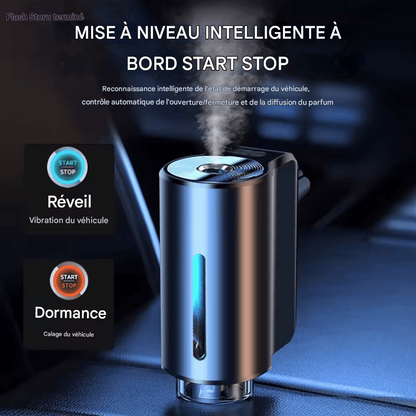 Diffuseur d’Arômes Intelligent pour Voiture – Purificateur d’Air avec Trois Niveaux Réglables & Fonction Humidificateur aux Huiles Essentielles