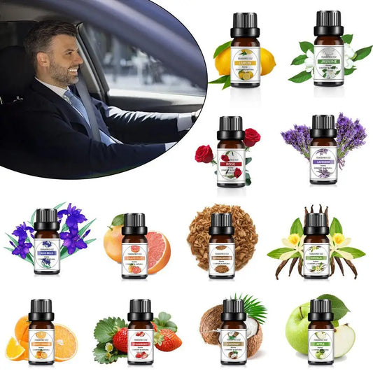 10ML Essential Oils Floral Fruity Lavender Jasmine Essence Fragrance Oil For DIY Scented Candle Soap Car Air Freshener Perfume