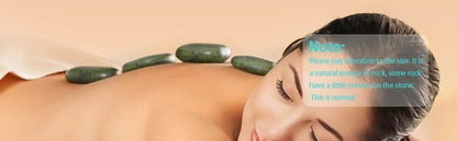 4PCS Hot Massage Stones Set  Rocks Natural Green Jade Heated Warmer Stone For Spa Warming Therapy Pain Relief Relaxing
