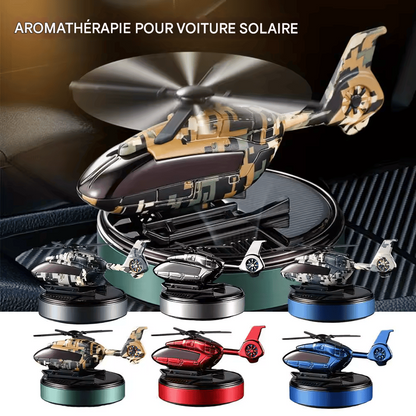 Désodorisant de Voiture Camouflage – Rotation Solaire Automatique | Parfum Longue Durée | Diffuseur d’Arome pour Tableau de Bord | Accessoire Déco Haut de Gamme