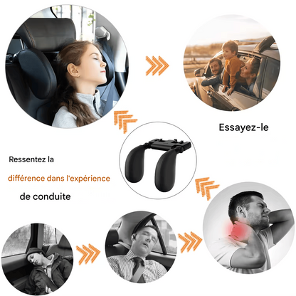 Appuie-Tête Ergonomique pour Voiture – Mousse à Mémoire de Forme Haute Résilience – Confort 4 Saisons, Universel pour Tous Véhicules
