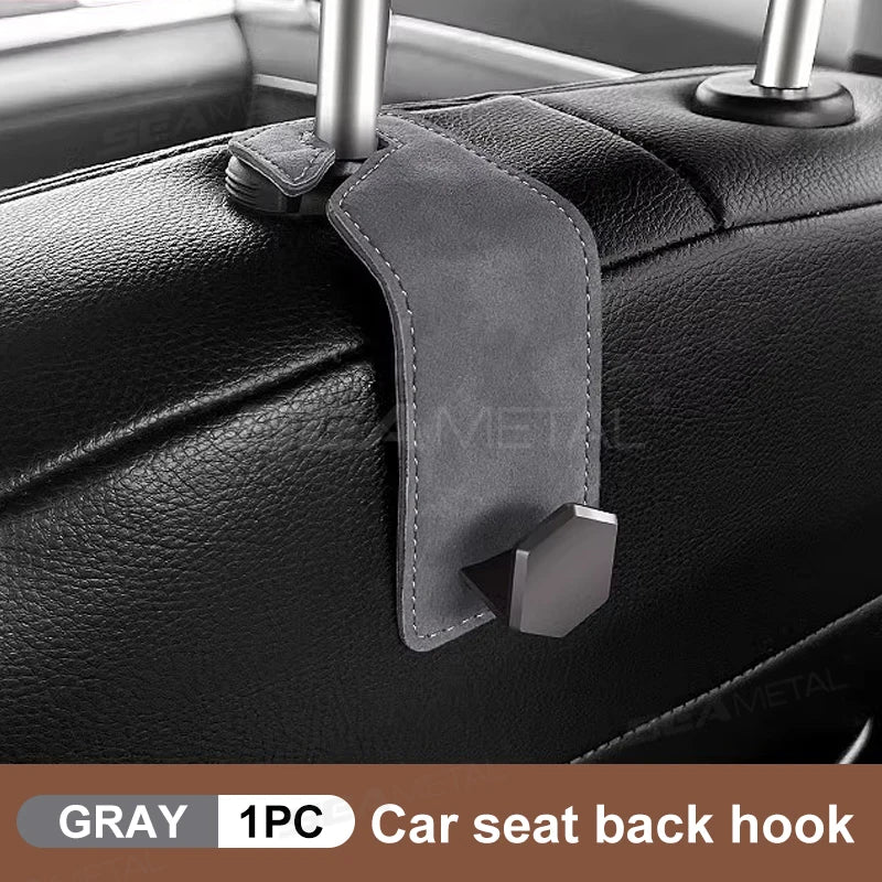 SEAMETAL Car Headrest Hooks Hanger Auto Seat Back Organizer Holder Clips 20KG Large Load Bearing for Car Interior Accessories