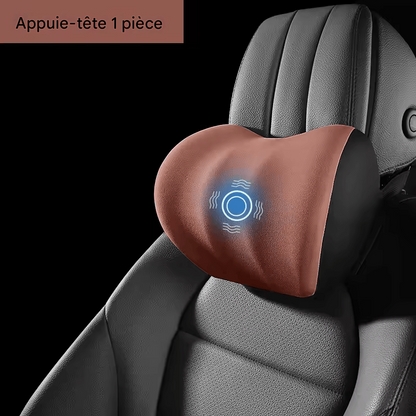 🏷️Coussin Massant Électrique Voiture – Appui-Tête et Soutien Lombaire Vibrant pour Siège Auto, LIVIAUTOLIFE