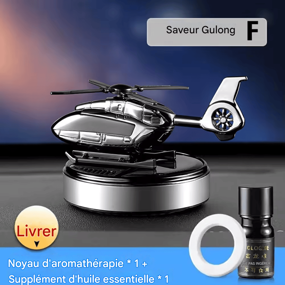 Désodorisant de Voiture Camouflage – Rotation Solaire Automatique | Parfum Longue Durée | Diffuseur d’Arome pour Tableau de Bord | Accessoire Déco Haut de Gamme