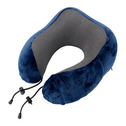 🏷️Coussin de Nuque en Mousse Mémoire – Oreiller Cervical Forme U 100% Coton pour Voyage & Repos