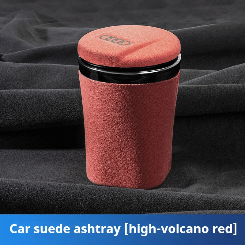 Car ashtray Car tip fur ashtray portable smokeless with LED light indication For Audi A3 A4 A5 A6 A7 Q3 Q5 Q7 S3 S4 S5