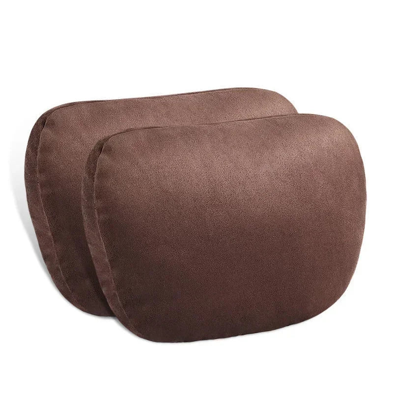 🏷️Coussin de nuque voiture 30x20 cm – Appui-tête doux universel design Maybach en fourrure naturelle