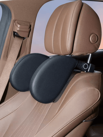 🏷️ Appuie-Tête Ergonomique pour Voiture – Cuir Artificiel & Mousse Mémoire – Confort Cervical 4 Saisons, Installation Facile