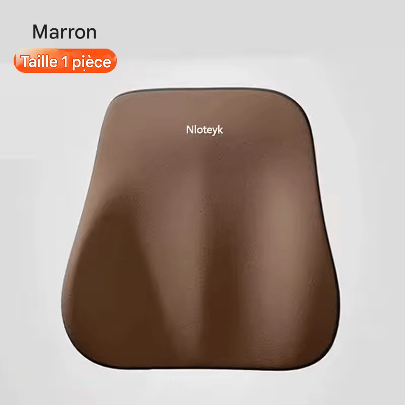 🏷️Nouveau Coussin Lombaire pour Voiture en Mousse à Mémoire de Forme – Soutien Cervical et Lombaire, Dossier Amovible et Lavable, Coussin Universel pour Véhicule