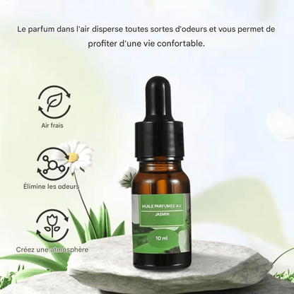 Recharge Huile Essentielle Aromathérapie 10ml – Parfum Voiture/Maison avec Compte-Gouttes | Purifiant Naturel, Non Toxique, Forme Liquide
