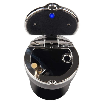Car Ashtray Car Garbag Can with Led Light with Cover Creative Personality Covered Car Inside The Car Multi-function Car Supplie