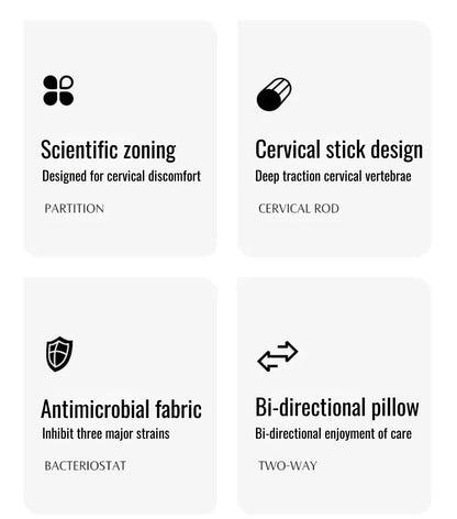 Cotton Pillow Two-way Relaxing Neck traction pillow Cone Cervical Orthopedic No Pressure On Face And Ears Help Sleep Pillows