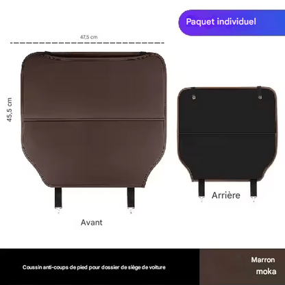 🏷️Organisateur de Rangement Dossier de Siège Voiture 1/2 – Universel en Cuir PU, Boîte de Rangement Multifonction, Poche de Rangement Auto