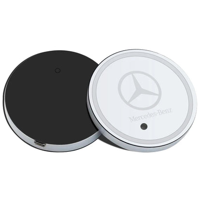 1/2Pcs Luminous Car Coaster Water Cup Holder Non Slip Pads Mats for Mercedes Benz AMG A E C G R S Class W176 W204 W212 W168 W205