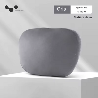 🏷️Appuie-tête voiture LEIBOO en mousse mémoire – Coussin de soutien cervical doux et réglable