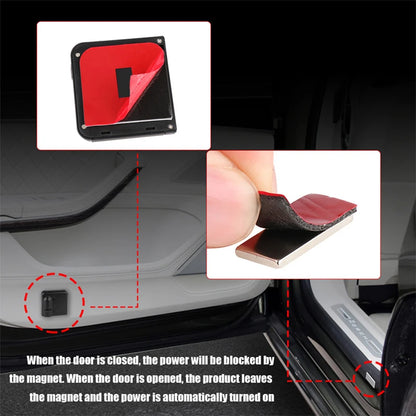 2Pcs Car Angel Wings Wireless Auto Door Welcome Courtesy Shadow Projector Lamp LED Light Accessories Universal Vehicle Models