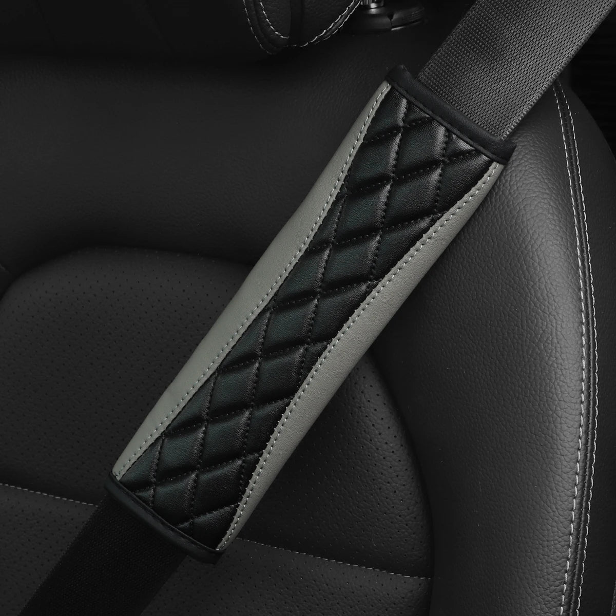 1 Three-dimensional Embroidered Faux Sheepskin Car Supplies Seat Belt Shoulder Cover Comfortable Anti-tightening Safety Belt