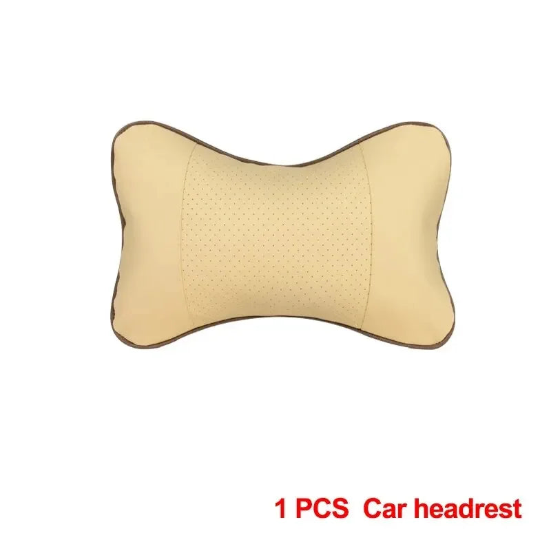 Coussin Cervical de Voiture – 1 Pièce | Simili Cuir Double Face | Appui-Tête Universel pour Soulager les Douleurs au Cou