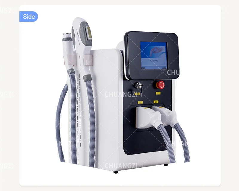 3in1 Ipl Laser Professional hair removal Machines OPT Pico nd yag Q-Switch Laser epilator Spot wrinkle remove red blood Machine