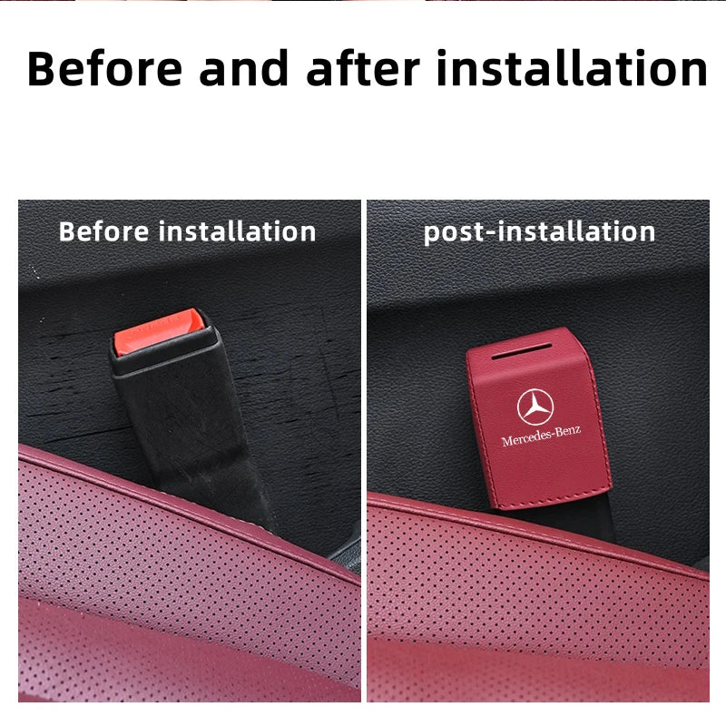 🏷️Protection de Base pour Ceinture de Sécurité – Compatible Mercedes-Benz A, C, E, S, G, GLC, CLE, CLA, GLB, GLS, W177, W205, W213, W222, X167, AMG