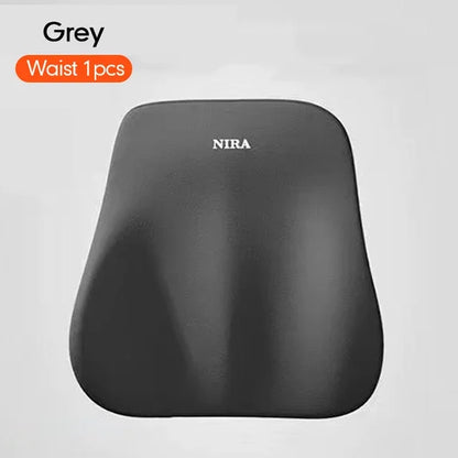 Car Memory Foam Headrest Set Car Neck Pillow Car Lumbar Waist Cushion Waist Support Car Seat Pillow Accessories Tools