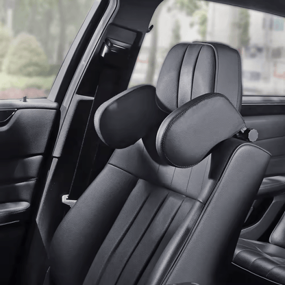 🏷️Oreiller latéral de voiture 180° rotatif et réglable – Coussin de nuque mémoire de forme pour passager arrière