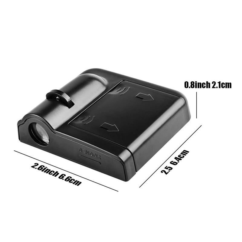 2Pcs Car Angel Wings Wireless Auto Door Welcome Courtesy Shadow Projector Lamp LED Light Accessories Universal Vehicle Models