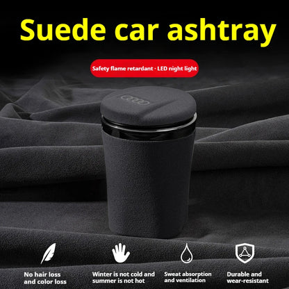 Car ashtray Car tip fur ashtray portable smokeless with LED light indication For Audi A3 A4 A5 A6 A7 Q3 Q5 Q7 S3 S4 S5